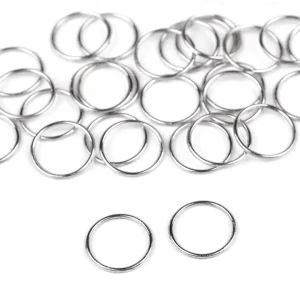 Weltweiter Versand Bikini Badeanzug BH Trägerhemd O Ring aus Metall 10mm silber