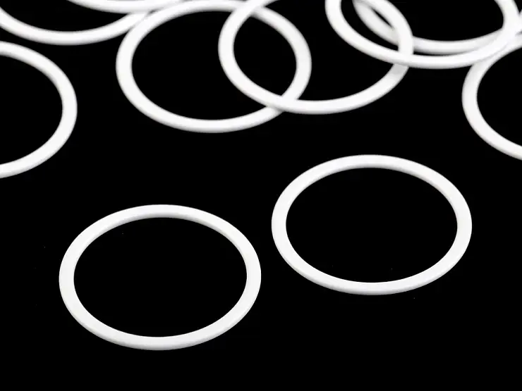 Bikini Badeanzug BH Trägerhemd O Ring aus Metall 25mm weiß Bestpreis