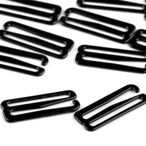 Bikini Badeanzug BH Trägerhemd Haken aus Metall 25mm schwarz Heißes Angebot