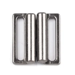 Bikini Badeanzug oder BH Verschluss aus Metall 20mm gunmetal schwarz Aktuell