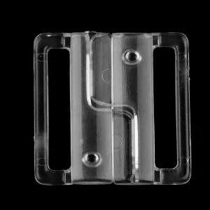 Bikini Badeanzug oder BH Verschluss aus Kunststoff 25mm transparent Mega-Angebot