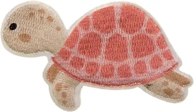 Bügelbild Baby Schildkröte rosa – Applikation zum aufbügeln Highlight
