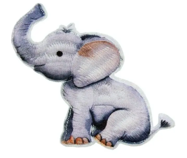 Beliebt Bügelbild Baby Elefant – Applikation zum aufbügeln