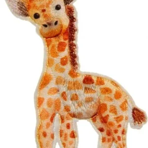 Original Bügelbild Baby Giraffe - Applikation zum aufbügeln