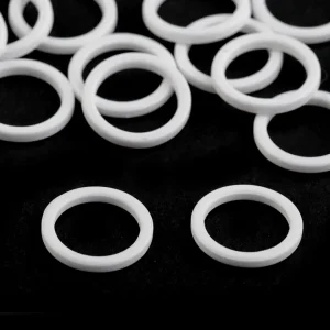 Bikini Badeanzug BH Trägerhemd O Ring aus Kunststoff 12mm weiß Schneller Versand