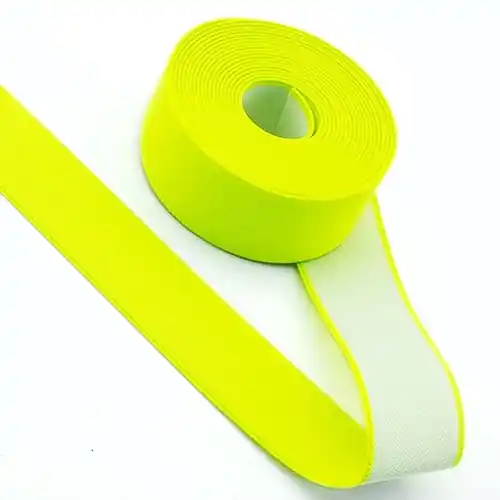 3,5cm breites Gummiband – NEON gelb – beidseitig verwendbar Original