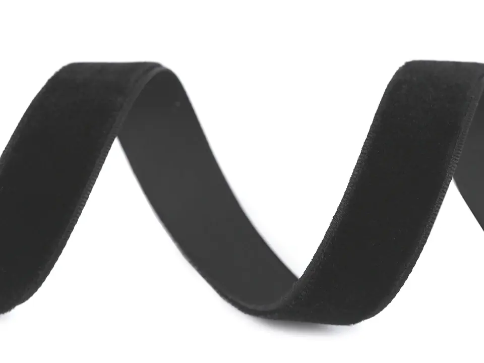 Samtband schwarz 15mm breit – velvet ribbon black Jetzt Zugreifen