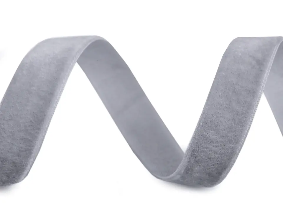 Beliebt Samtband hellgrau 15mm breit – velvet ribbon light grey