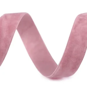 Samtband altrosa 15mm breit – velvet ribbon rose Sonderangebot