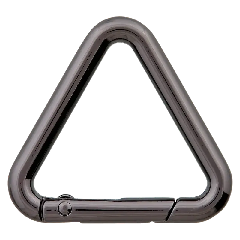 Top-Angebot FASHION Metall Karabiner Triangel 30mm gunmetal titan – für Taschen & Gurtbänder 3cm