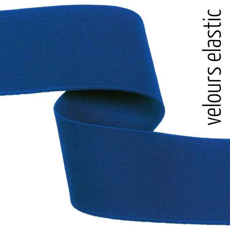 Top-Angebot 4cm breites weiches Gummiband royalblau – Rockgummi Unterwäschegummi Boxershorts