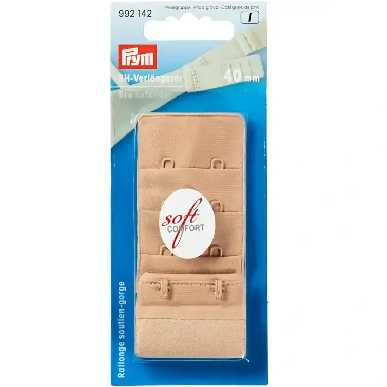 Knallerangebot BH-Verlängerer von Prym 40mm breit mit 3×2 Haken in haut nude