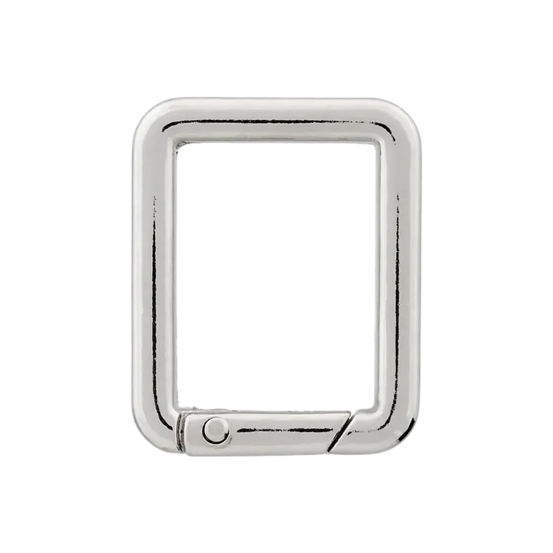 FASHION Metall Karabiner Square 25mm silber – für Taschen & Gurtbänder 2,5cm Nur Heute