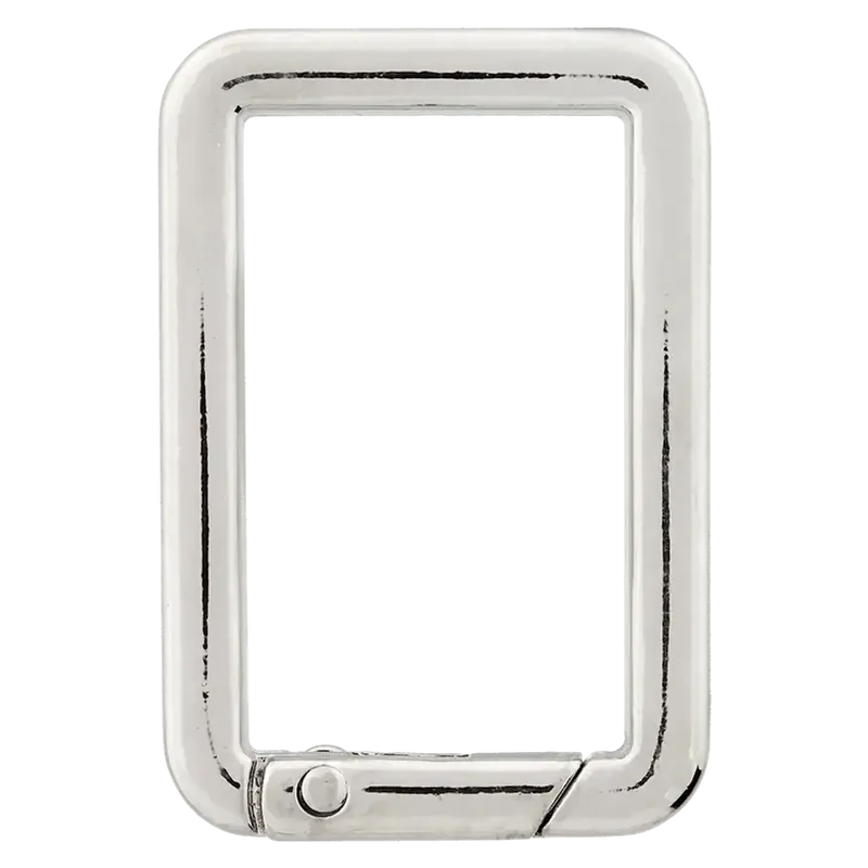 FASHION Metall Karabiner Square 30mm silber – für Taschen & Gurtbänder 3cm Kostenloser Rückversand