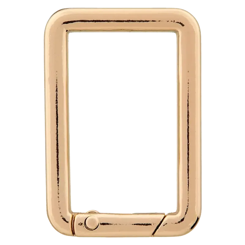 FASHION Metall Karabiner Square 30mm gold – für Taschen & Gurtbänder 3cm Aktuell