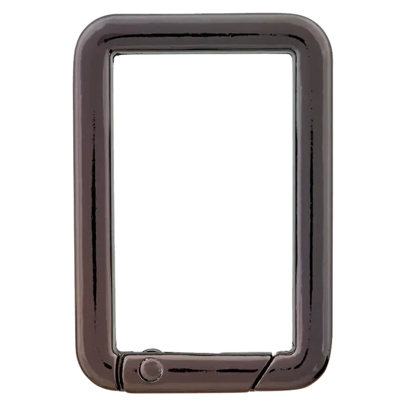 FASHION Metall Karabiner Square 30mm gunmetal titan – für Taschen & Gurtbänder 3cm Top-Seller