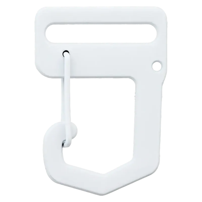 Letzte Chance FASHION Metall Karabiner 25mm weiß – für Taschen & Gurtbänder 2,5cm