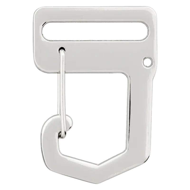 Jetzt Kaufen FASHION Metall Karabiner 25mm silber – für Taschen & Gurtbänder 2,5cm