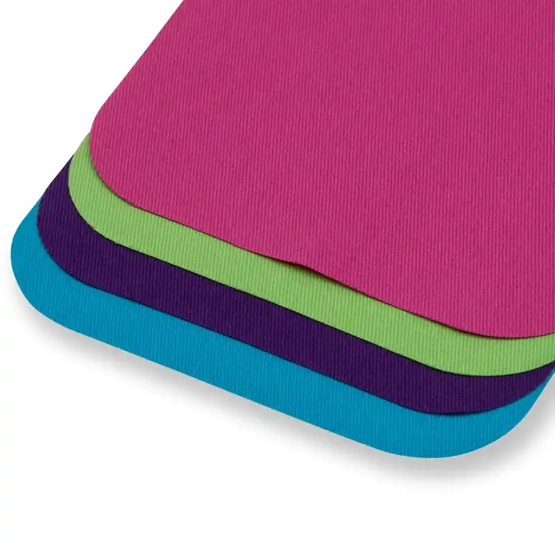 Original 4 Reparatur Patches grün türkis pink violett 13x13cm – Bügelflicken bunt Baumwolle