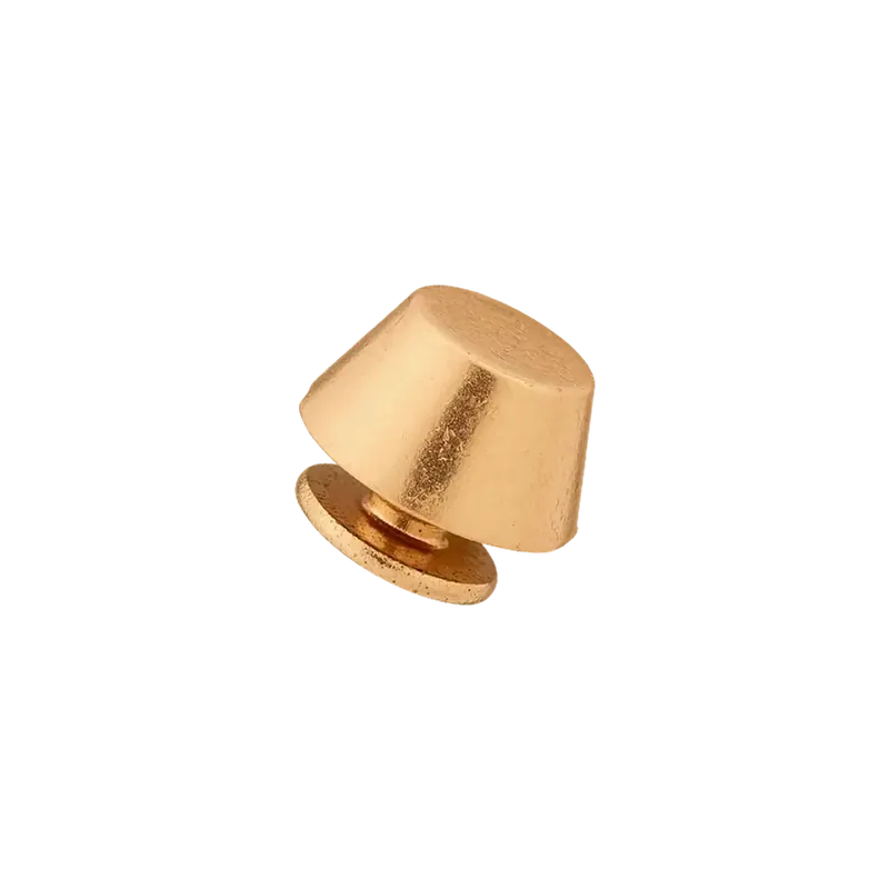 Ziernieten zum Schrauben gold Ø 9mm für Taschenböden oder Zierelemente Neu