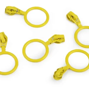 Zipper gelb mit Ring für 3mm Spirale Endlosreißverschluss SR3 Im Trend