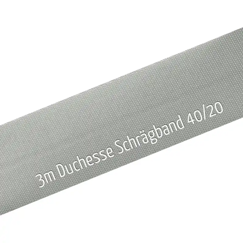 3m Duchesse Schrägband silber – Satinschrägband 40/20/10 Direktkauf