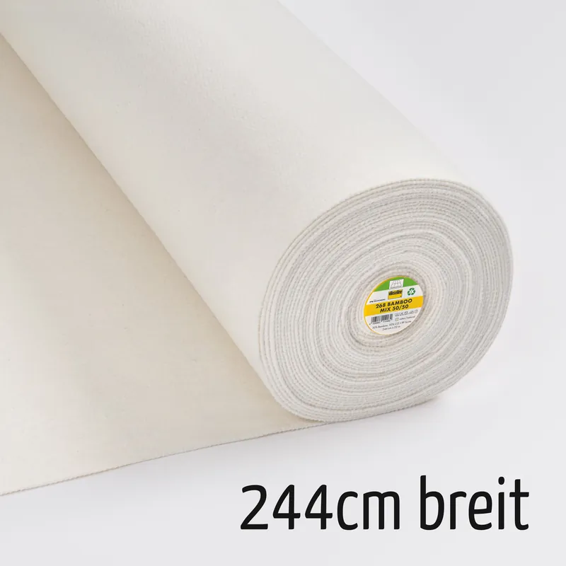 Finale Aktion extra breites Volumenvlies aus Bambus und Baumwolle – 268 Bamboo Mix 50/50 (MW)