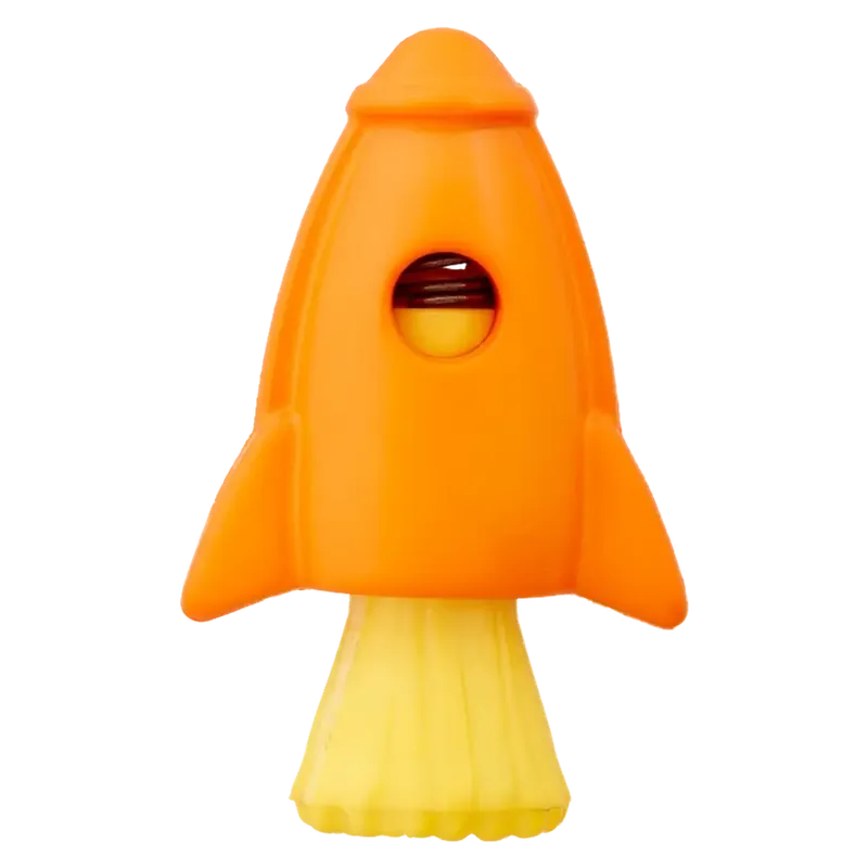 Kordelstopper Rakete in orange – für Kordeln bis Ø4mm Preiswert