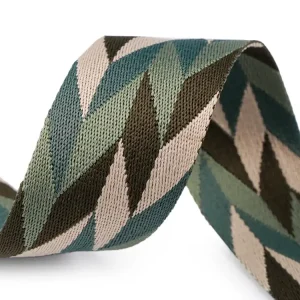5cm breites Gurtband gemustert salbei grün - für Gürtel Taschen Träger Henkel Jetzt Bestellen