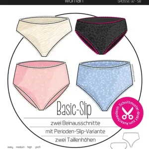 Schneller Versand Schnittmuster Baisc Slip in 2 Taillenhöhen von KiBaDoo Gr. 32-58