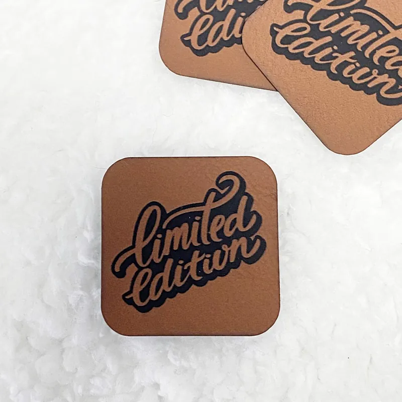 Aufnäher Label – LIMITED EDITION braun – für einzigartige Nähprojekte, Strickwerke & Gebastelte Hochwertig