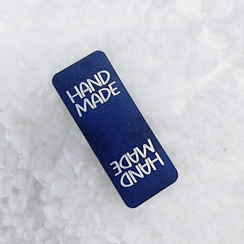 Knicklabel – HANDMADE blau – für einzigartige Nähprojekte, Strickwerke & Gebasteltes Billig