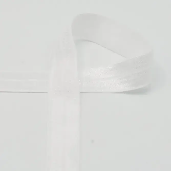 elastischer Falzgummi weiß 20mm breit – Faltgummi Einfassband Heute Kaufen