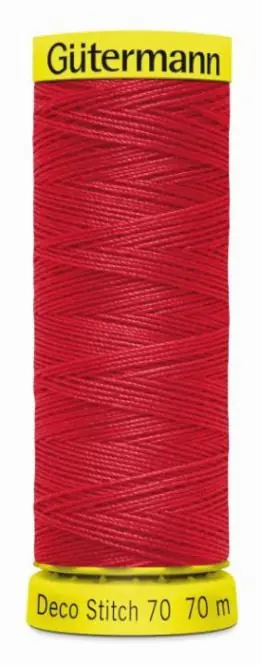 Beliebt Deco Stitch 70 rot – 70m kräftiges Nähgarn Fb. 0156 von Gütermann für Zierstiche und Steppnähte