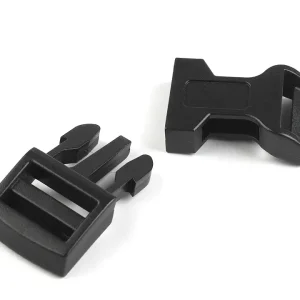 Top-Seller Steckschnalle schwarz 15mm gebogen für Halsband Gürtel Taschen - Steckschließe