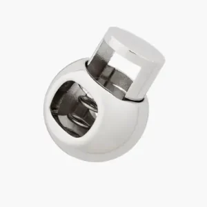 Neu Im Sortiment Maxi Kordelstopper aus Metall - rund silber für Kordeln bis Ø1cm - Kugel ca. Ø2,6cm