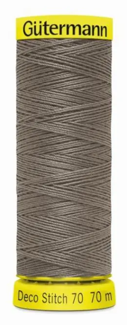 Nur Für Kurze Zeit Deco Stitch 70 beige schlamm – 70m kräftiges Nähgarn Fb. 0727 von Gütermann für Zierstiche und Stepp
