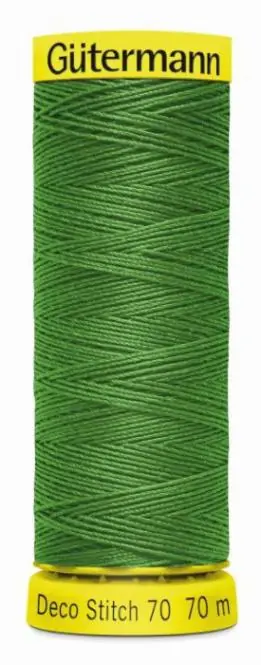 Deco Stitch 70 grün – 70m kräftiges Nähgarn Fb. 0396 von Gütermann für Zierstiche und Steppnähte Im Trend