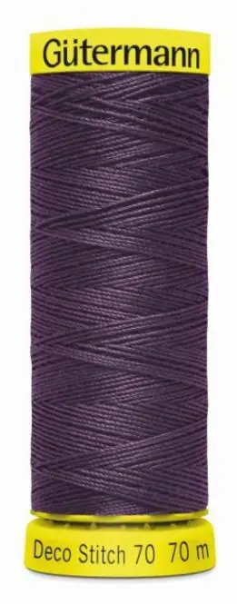 Mega-Angebot Deco Stitch 70 dunkles violett – 70m kräftiges Nähgarn Fb. 0512 von Gütermann für Zierstiche und Ste
