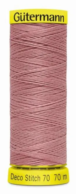 Sichere Zahlung Deco Stitch 70 altrosa – 70m kräftiges Nähgarn Fb. 0473 von Gütermann für Zierstiche und Steppnähte