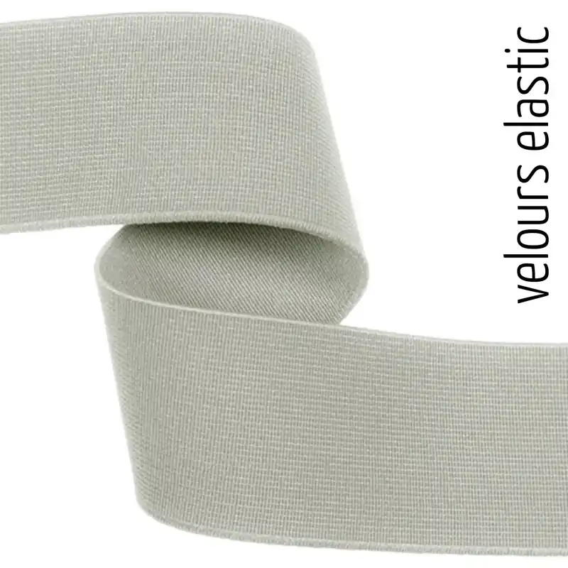 Neu Im Sortiment 4cm breites weiches Gummiband hellgrau – Rockgummi Unterwäschegummi Boxershorts