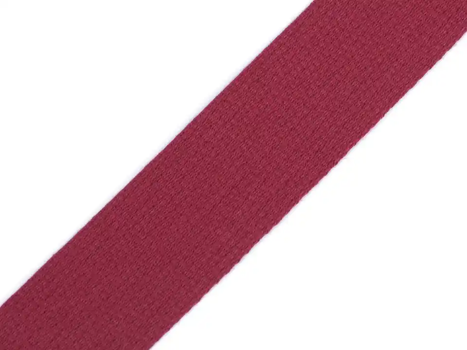 3cm breites Gurtband aus Baumwolle bordaux – Taschengurt Gürtelband Rucksack Einfassband Neue Kollektion