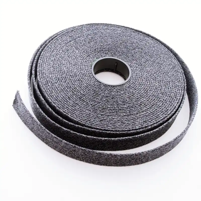 Markenware 2cm Gurtband Taschengurt Gürtelband dunkelgrau meliert