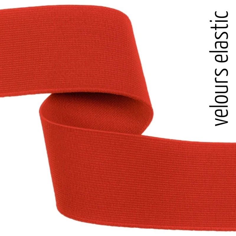 4cm breites weiches Gummiband rot – Rockgummi Unterwäschegummi Boxershorts Top-Qualität