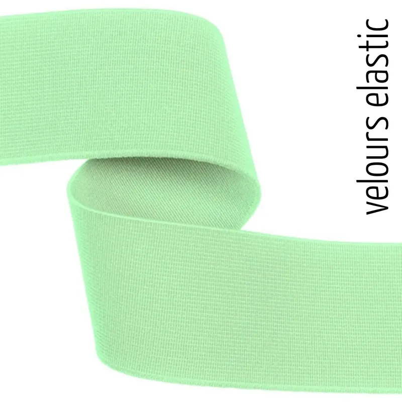 4cm breites weiches Gummiband mint grün – Rockgummi Unterwäschegummi Boxershorts Top-Preis
