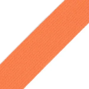 3cm breites Gurtband aus Baumwolle orange - Taschengurt Gürtelband Rucksack Einfassband Weltweiter Versand
