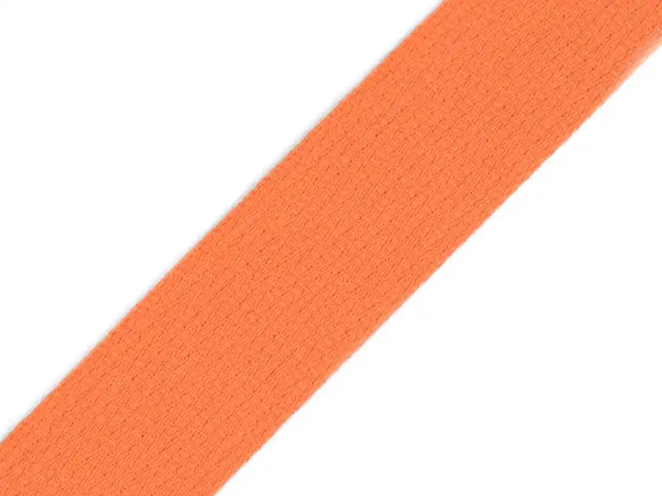 3cm breites Gurtband aus Baumwolle orange – Taschengurt Gürtelband Rucksack Einfassband Weltweiter Versand