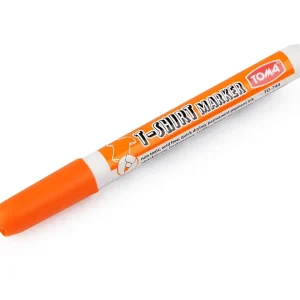 Kostenloser Versand Textilstift Stoffmalfstift orange 1mm breit für helle Stoffe - Stoffmalfarbe Stift