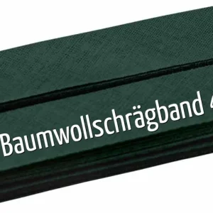 5m Schrägband aus Baumwolle dunkelgrün - Baumwollschrägband 40/20/10 Zertifiziert