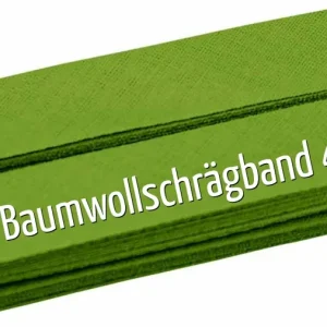 Preis Gesenkt 5m Schrägband aus Baumwolle lime grün - Baumwollschrägband 40/20/10